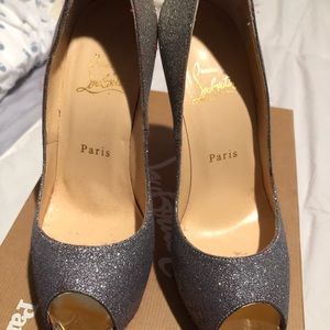 Christian louboutin glitter shoes